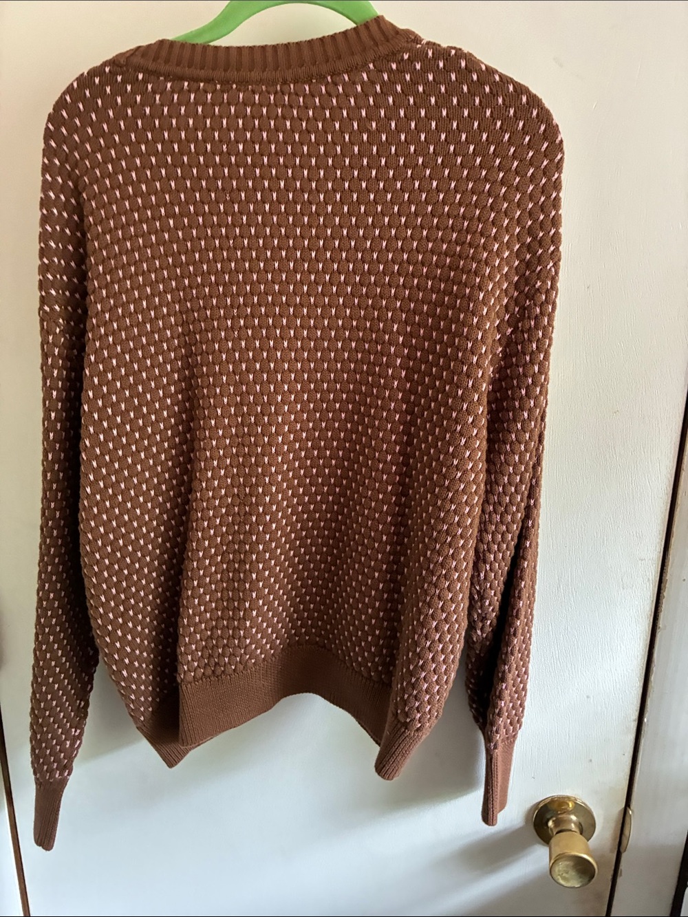 Levi's Brown and Cream V-Neck Knit Cardigan - Picture 5 of 5